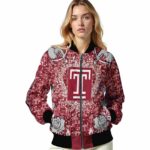 personalized temple owls heart explosion red jacket best selling