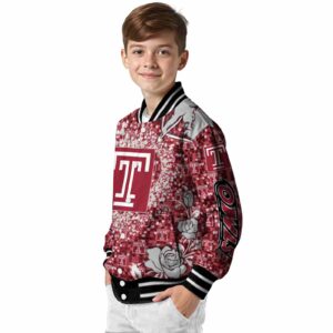 personalized temple owls heart explosion red jacket trendy