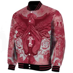 personalized temple owls praying hands red jacket best selling