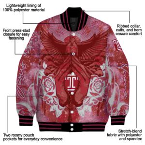 personalized temple owls praying hands red jacket new arrival