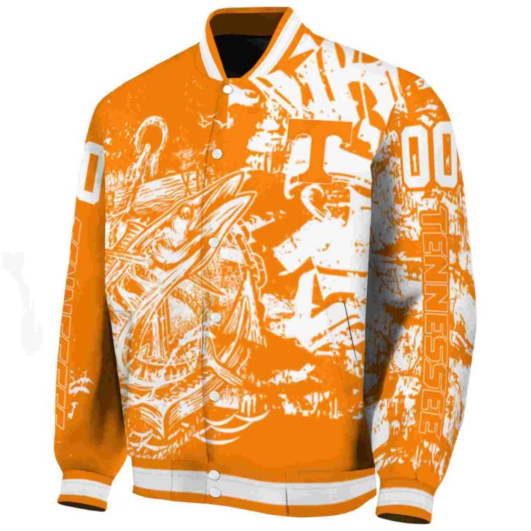 personalized tennessee volunteers fishing art orange jacket best selling