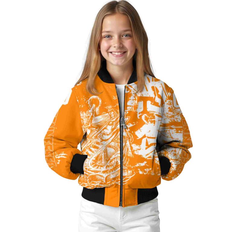 personalized tennessee volunteers fishing art orange jacket top rated