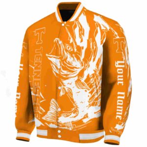 personalized tennessee volunteers fishing passion orange white jacket best selling