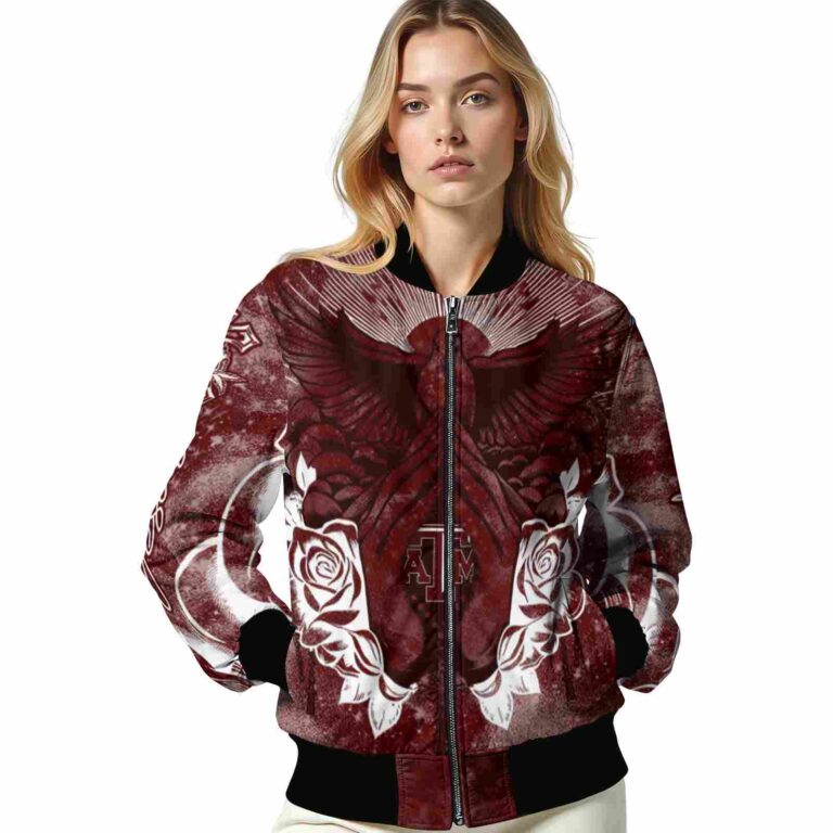 personalized texas am aggies praying hands maroon jacket latest model