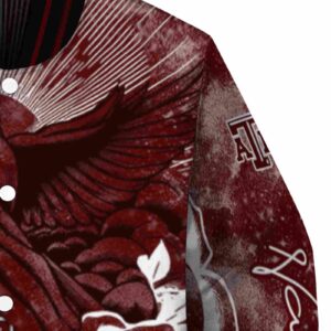personalized texas am aggies praying hands maroon jacket premium grade