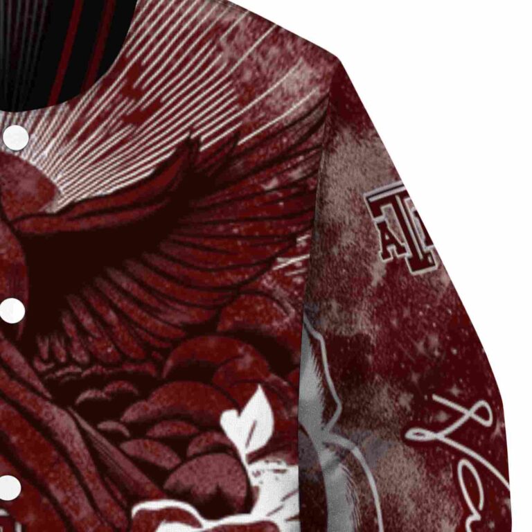 personalized texas am aggies praying hands maroon jacket premium grade