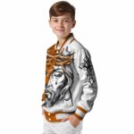 personalized texas longhorns jesus tears orange white jacket best selling