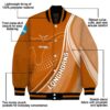 personalized texas longhorns wave patterns orange jacket new arrival