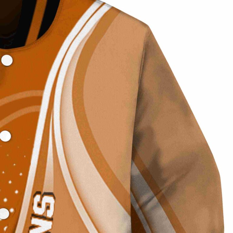personalized texas longhorns wave patterns orange jacket premium grade
