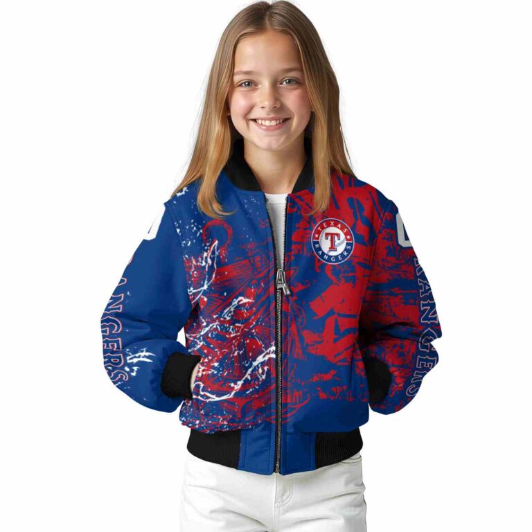 personalized texas rangers fishing art blue jacket top rated