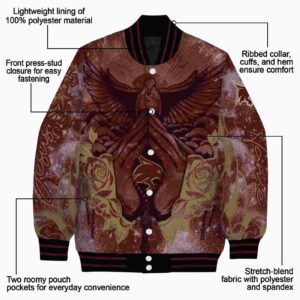 personalized texas state bobcats praying hands maroon jacket new arrival