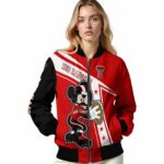 personalized texas tech red raiders mickey football red white jacket best selling