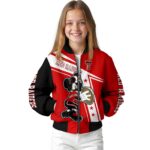 personalized texas tech red raiders mickey football red white jacket best selling