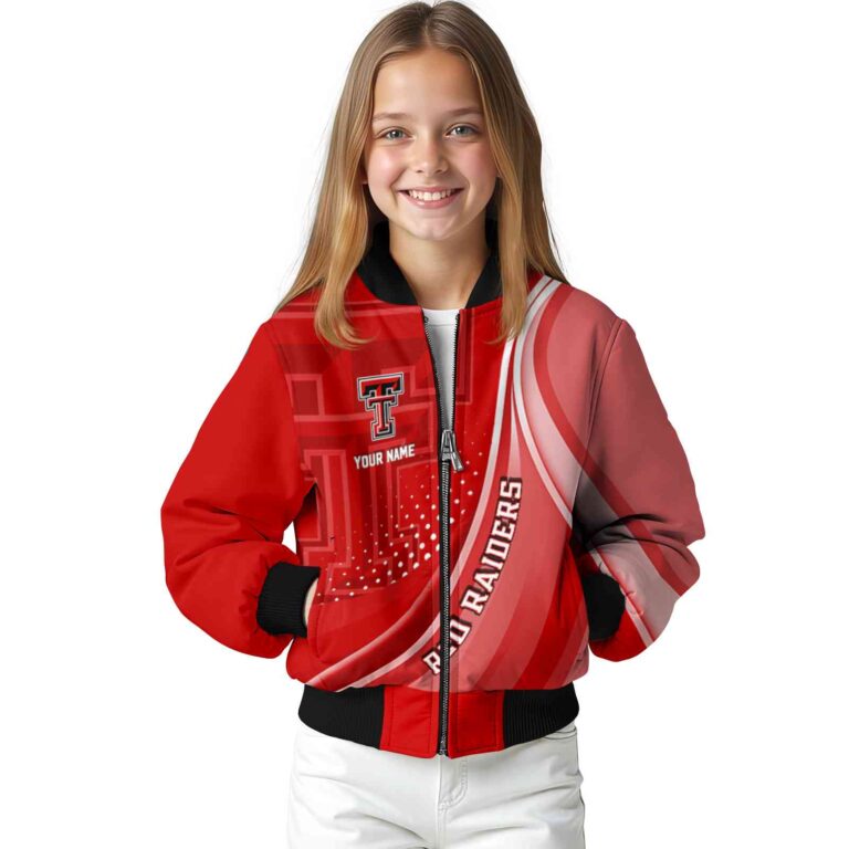 personalized texas tech red raiders wave patterns red jacket top rated