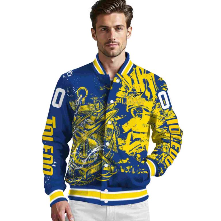 personalized toledo rockets fishing art blue jacket high quality