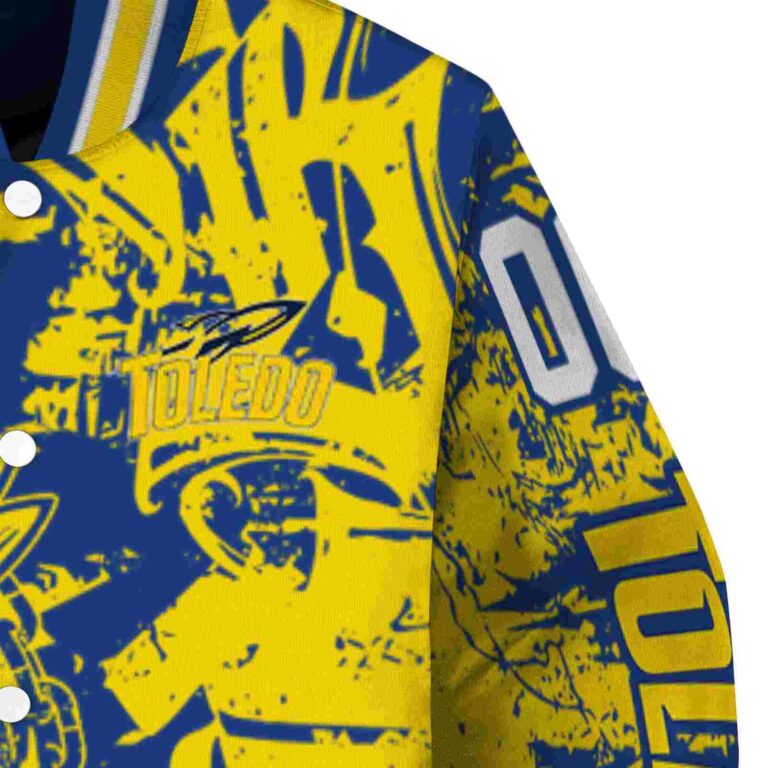 personalized toledo rockets fishing art blue jacket premium grade