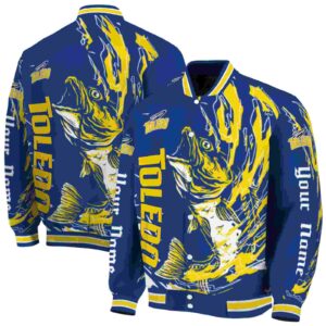 personalized toledo rockets fishing passion blue white jacket fashion forward
