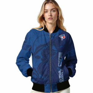 personalized toronto blue jays fishing rod navy jacket latest model