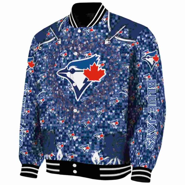 personalized toronto blue jays heart explosion blue jacket best selling