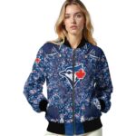 personalized toronto blue jays heart explosion blue jacket best selling