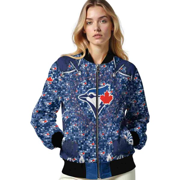 personalized toronto blue jays heart explosion blue jacket latest model