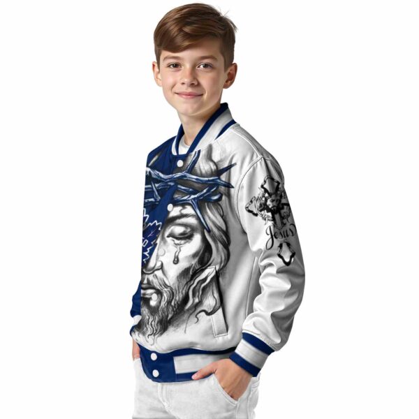 personalized toronto maple leafs jesus tears blue white jacket trendy