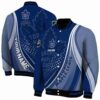 personalized toronto maple leafs wave patterns blue jacket fashion forward