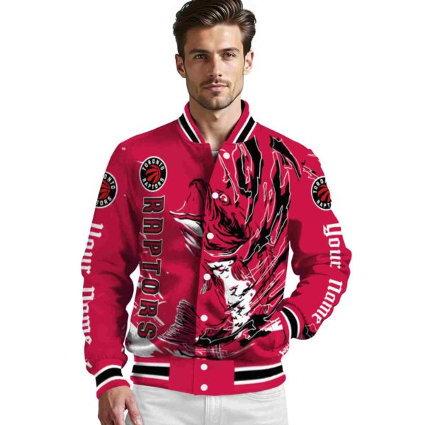 personalized toronto raptors fishing passion red white jacket high quality