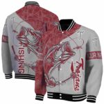 personalized troy trojans fishing rod grey jacket best selling