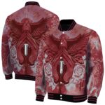 personalized troy trojans praying hands red jacket best selling