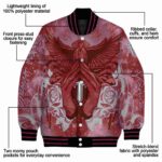 personalized troy trojans praying hands red jacket best selling