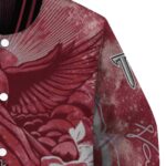 personalized troy trojans praying hands red jacket best selling