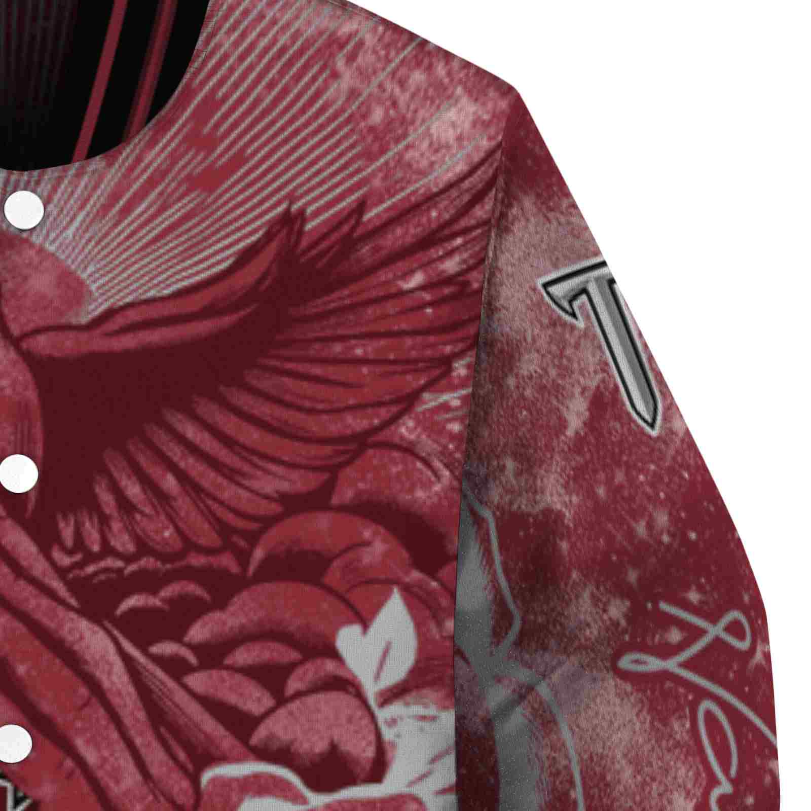 personalized troy trojans praying hands red jacket premium grade personalized troy trojans praying hands red jacket premium grade