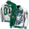personalized tulane green wave jesus tears green white jacket fashion forward