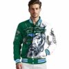 personalized tulane green wave jesus tears green white jacket high quality