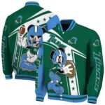 personalized tulane green wave mickey football green white jacket best selling