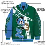 personalized tulane green wave mickey football green white jacket best selling