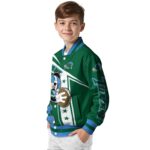 personalized tulane green wave mickey football green white jacket best selling