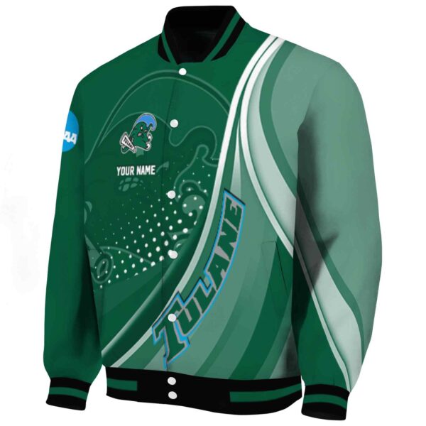 personalized tulane green wave patterns green jacket best selling