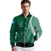 personalized tulane green wave patterns green jacket high quality