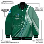 personalized tulane green wave patterns green jacket best selling