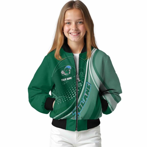 personalized tulane green wave patterns green jacket top rated