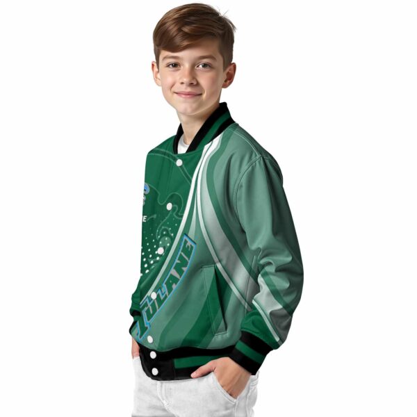 personalized tulane green wave patterns green jacket trendy