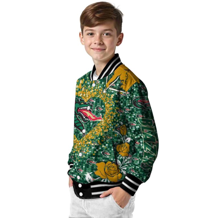 personalized uab blazers heart explosion green jacket trendy