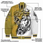 personalized ucf knights jesus tears gold white jacket best selling