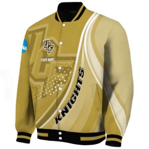 personalized ucf knights wave patterns gold jacket best selling