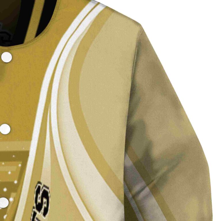 personalized ucf knights wave patterns gold jacket premium grade