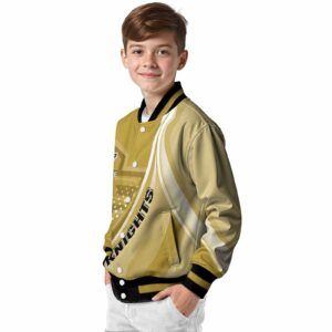 personalized ucf knights wave patterns gold jacket trendy