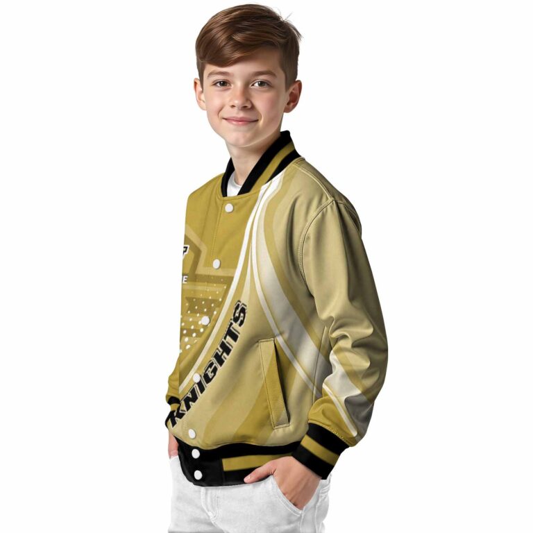 personalized ucf knights wave patterns gold jacket trendy