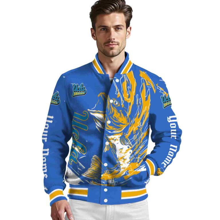 personalized ucla bruins fishing passion blue white jacket high quality